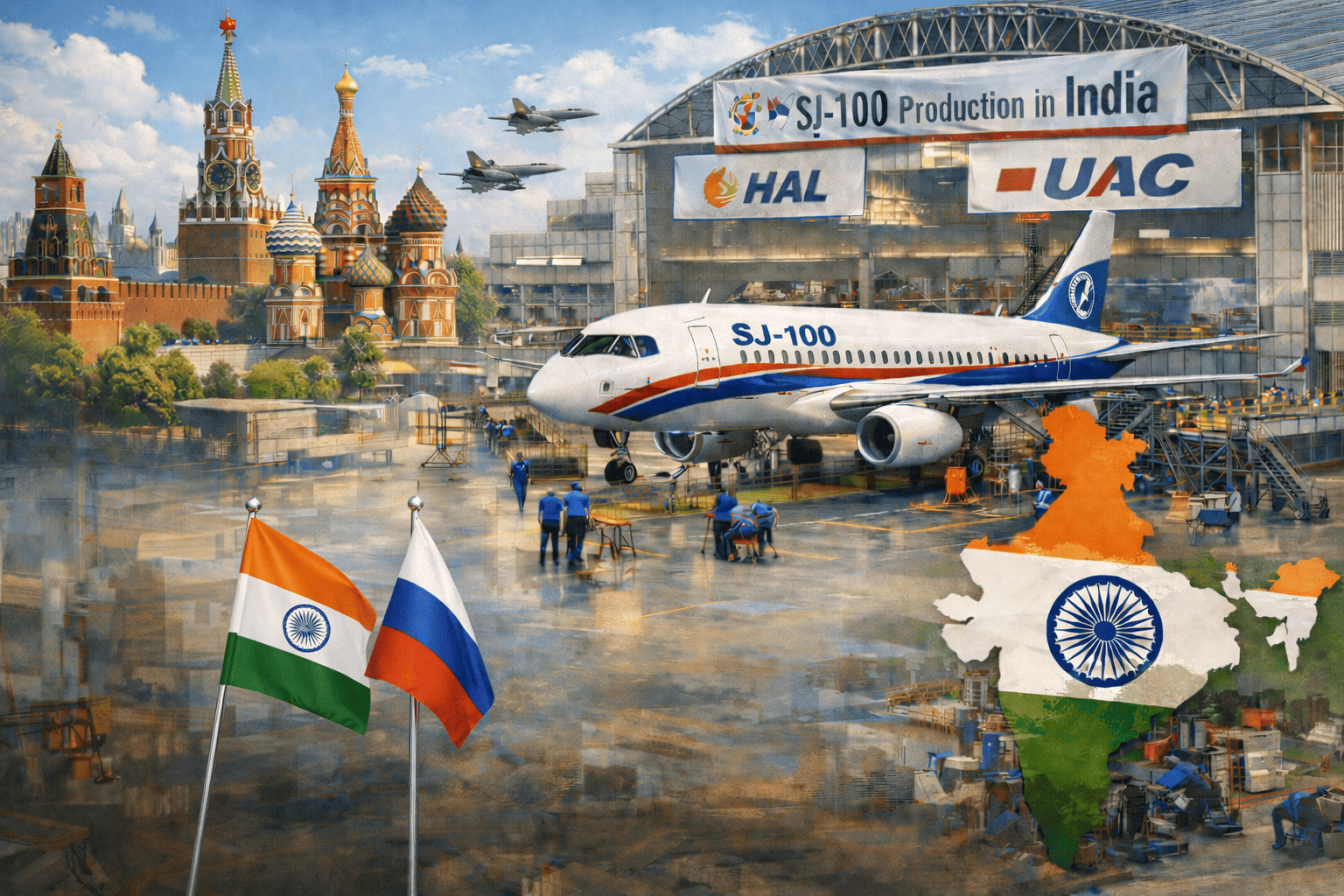 Airpowerasia, Anil Chopra, India, Russia, SJ100, UAC, HAL